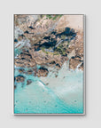 The Pass Lines ii - Byron Bay - Art Print - Float Frame Canvas - White - Portrait