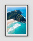 Cape Byron - Byron Bay - Art Print - Traditional Frame - Black - Portrait