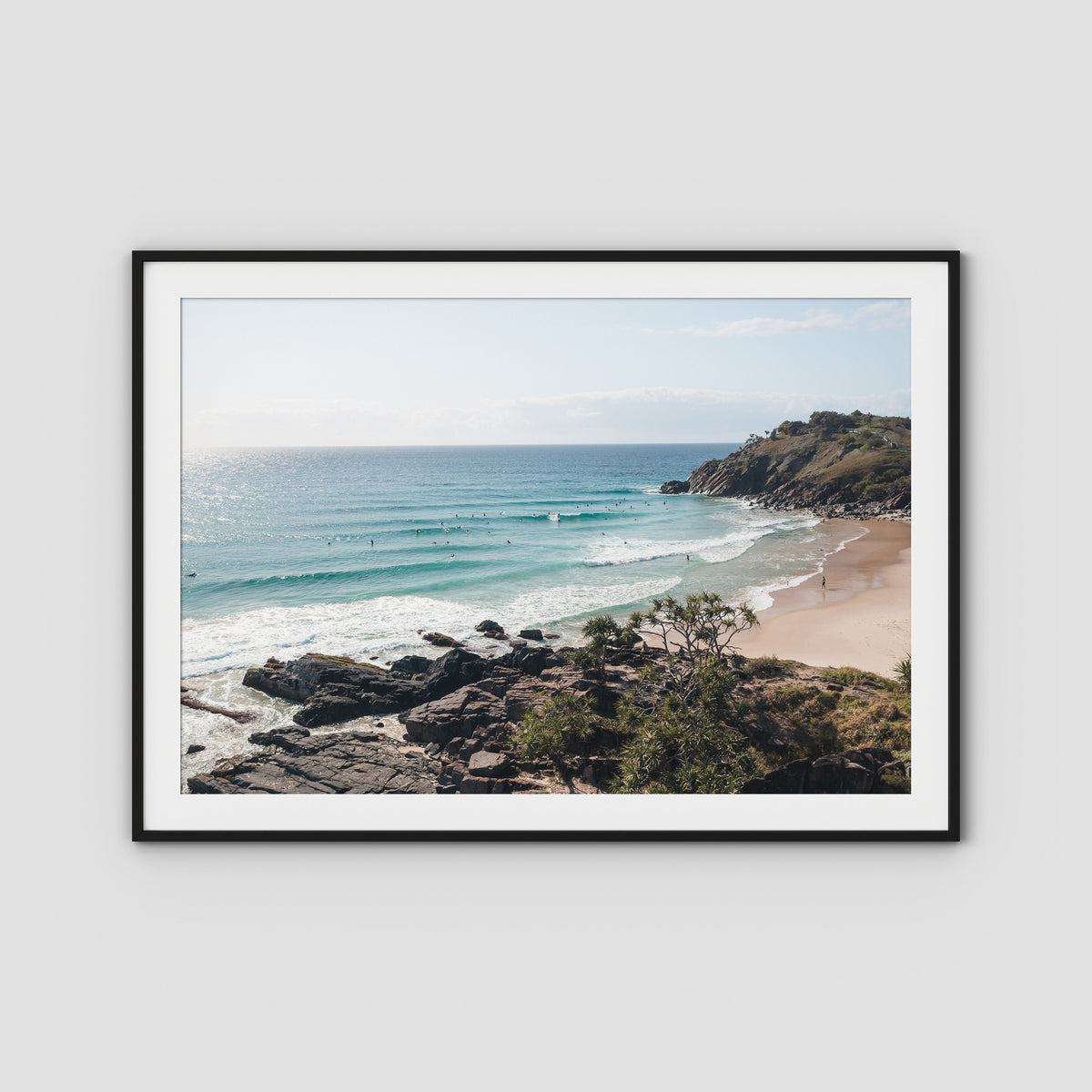Cabarita Headland Drift - Fine Art Print - Traditional Frame - Black - Landscape