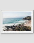 Cabarita Headland Drift - Fine Art Print - Traditional Frame - White - Landscape