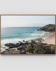Cabarita Headland Drift - Fine Art Print - Float Frame Canvas - Raw Oak - Landscape