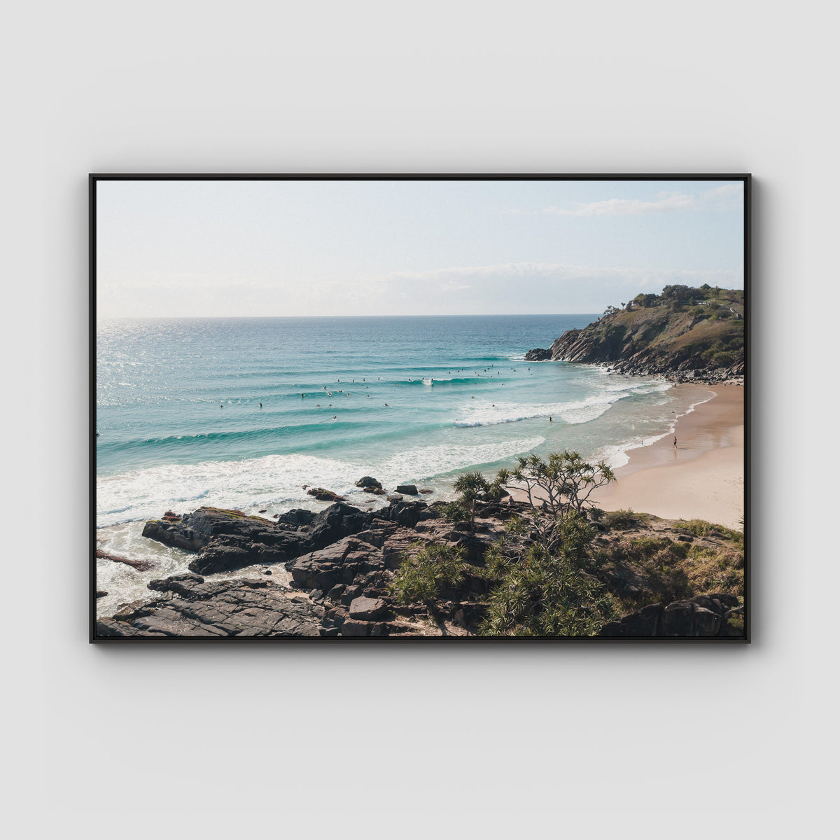 Cabarita Headland Drift - Fine Art Print - Float Frame Canvas - Black - Landscape