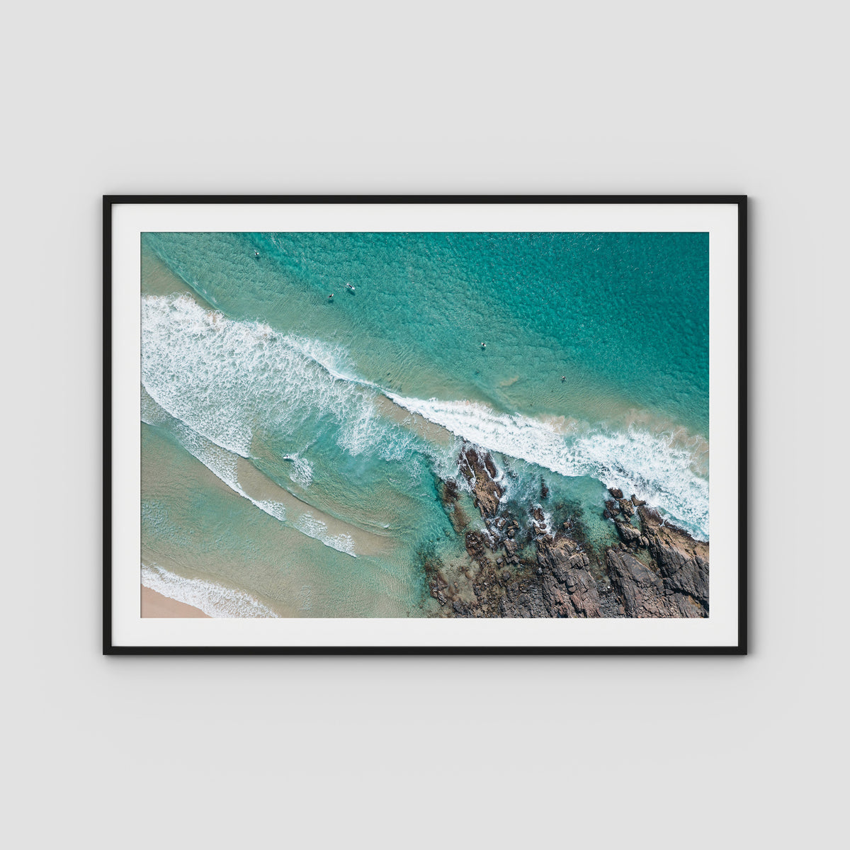 Tidal Run - Cabarita - Fine Art Print - Traditional Frame - Black - Landscape