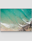 Cabarita Top Down - Fine Art Print - Float Frame Canvas - White - Landscape