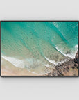 Cabarita Top Down - Fine Art Print - Float Frame Canvas - Black - Landscape