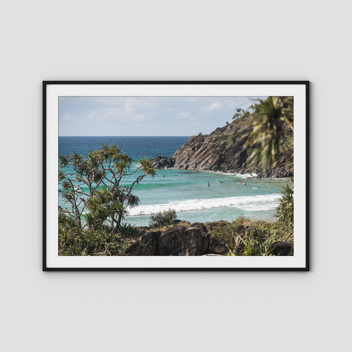 Framed by Nature - Cabarita - Fine Art Print - Traditional Frame - Black - Landscape
