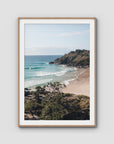 Cabarita Headland Drift - Fine Art Print - Traditional Frame - Raw Oak - Portrait