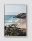 Cabarita Headland Drift - Fine Art Print - Float Frame Canvas - White - Portrait