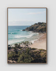 Cabarita Headland Drift - Fine Art Print - Float Frame Canvas - Raw Oak - Portrait