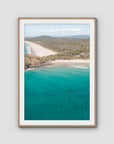 Rolling South - Cabarita - Fine Art Print - Traditional Frame - Raw Oak - Portrait