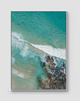 Tidal Run - Cabarita - Fine Art Print - Float Frame Canvas - White - Portrait