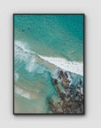 Tidal Run - Cabarita - Fine Art Print - Float Frame Canvas - Black - Portrait