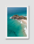 Sea Glass Tides - Cabarita - Fine Art Print - Traditional Frame - White - Portrait