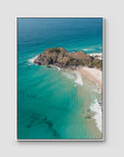 Sea Glass Tides - Cabarita - Fine Art Print - Float Frame Canvas - White - Portrait