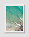 Cabarita Top Down - Fine Art Print - Traditional Frame - White - Portrait