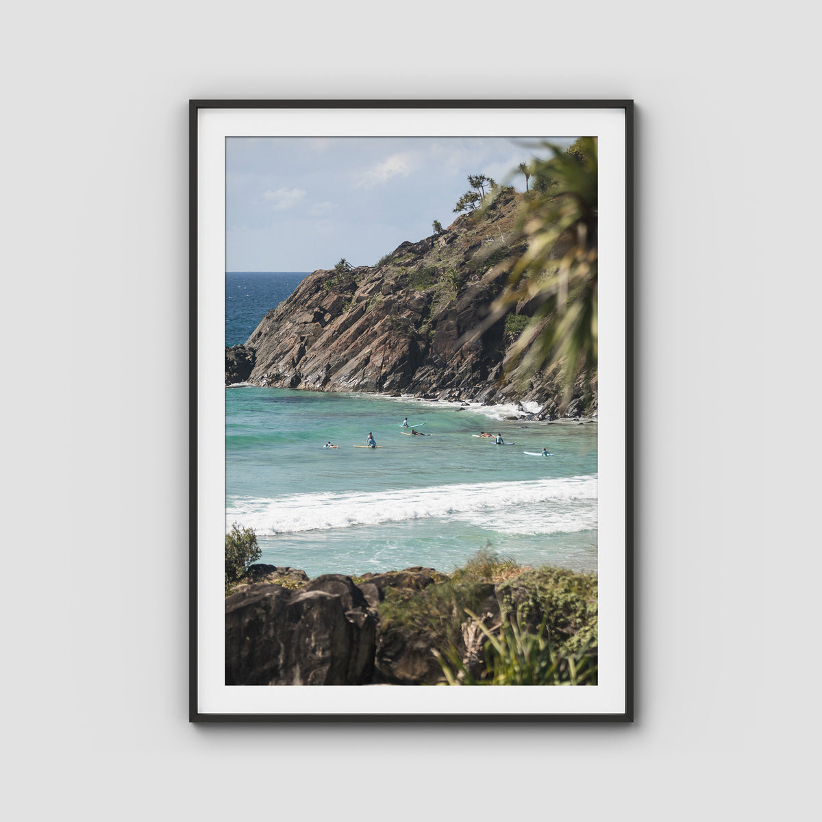 Framed by Nature - Cabarita - Fine Art Print - Traditional Frame - Black - Portrait