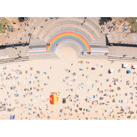 Coogee Beach Aerial – Top Down Ocean Print - Tidaltones
