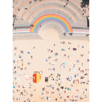 Coogee Beach Aerial – Top Down Ocean Print - Tidaltones