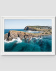 Crescent Head Point - Art Print - Traditional Frame - White - Landscape