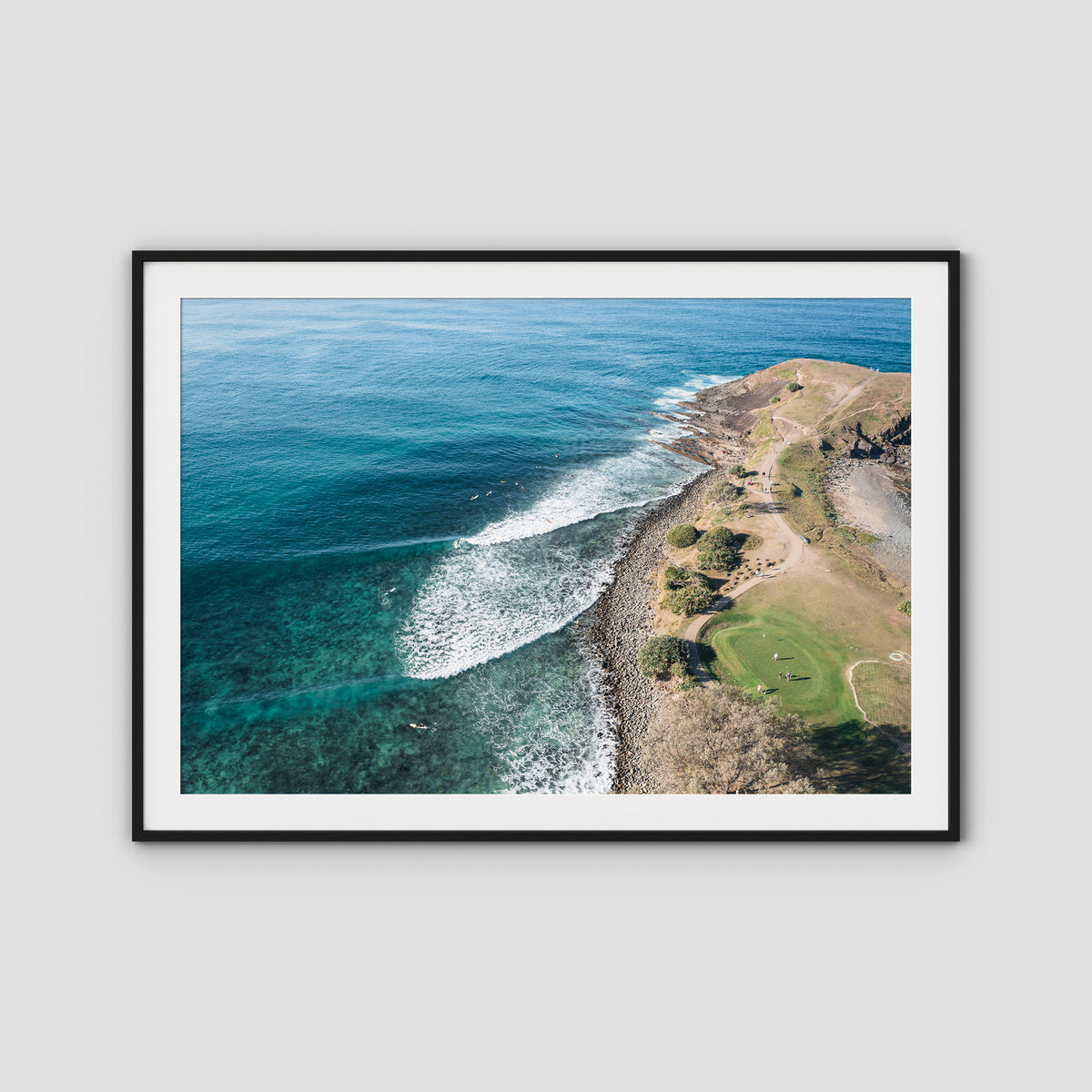 Headland Track - Crescent Head ii - Art Print - Traditional Frame - Black - Landscape