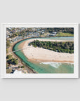 Crescent Head Creek Bridge - Art Print - Traditional Frame - White - Landscape