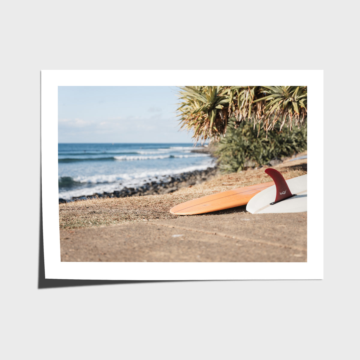 Single Fin Love - Crescent Head - Art Print - Fine Art Paper - Unframed Print - Landscape
