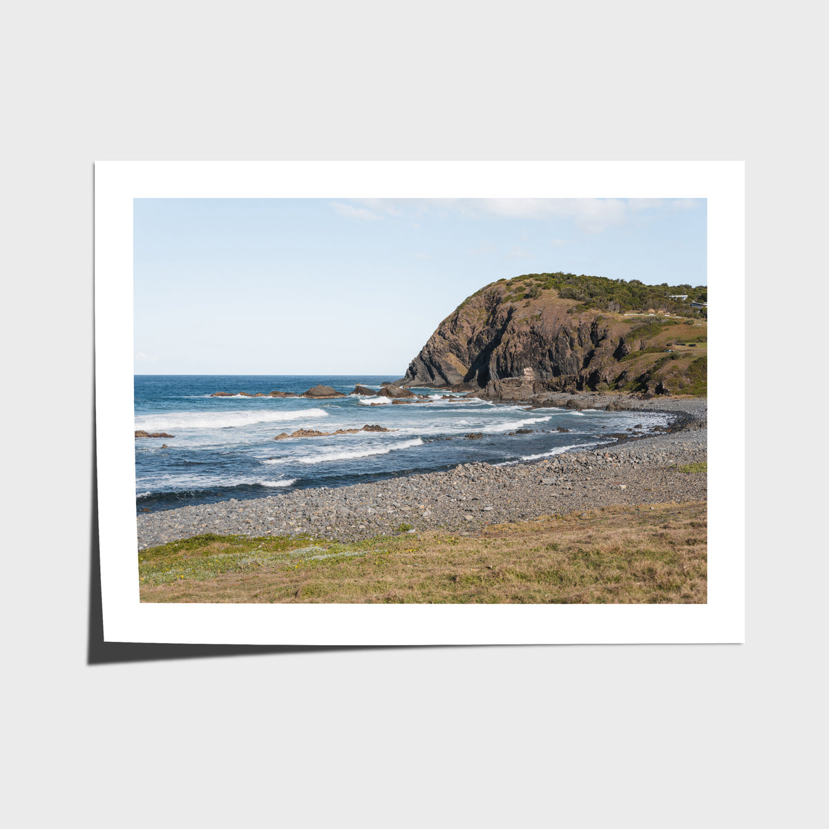 Pebbly Beach - Crescent Head - Art Print - Fine Art Paper - Unframed Print - Landscape