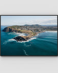 Crescent Head Headland ii - Art Print - Float Frame Canvas - Black - Landscape