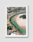 Crescent Head Creek Bridge - Art Print - Traditional Frame - White - Portrait