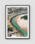 Crescent Head Creek Bridge - Art Print - Traditional Frame - Black - Portrait