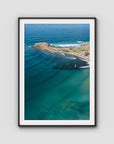 Crescent Head Swell Lines ii - Art Print - Traditional Frame - Black - Portrait