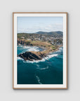 Crescent Head Headland ii - Art Print - Traditional Frame - Raw Oak - Portrait