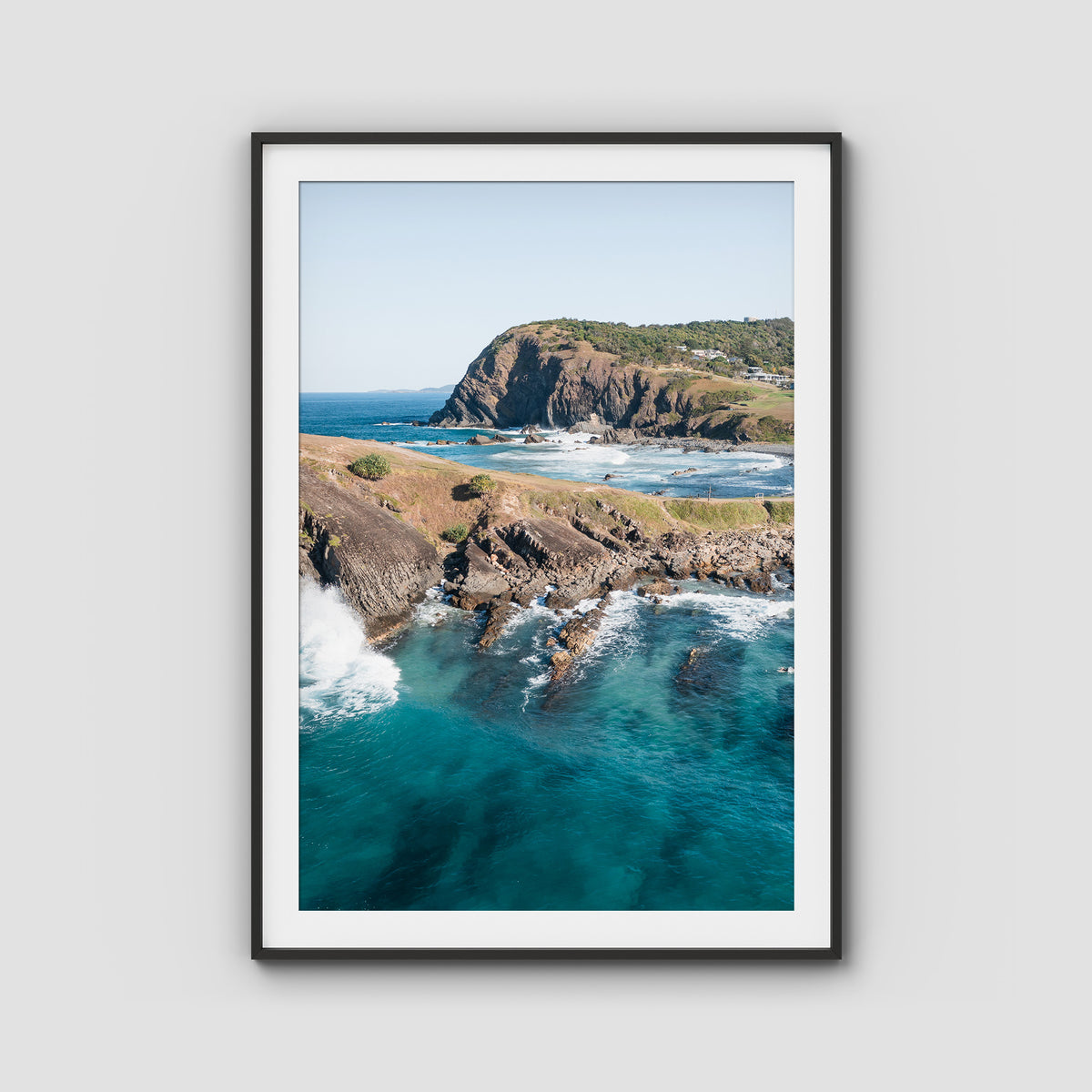 Crescent Head Point - Art Print - Traditional Frame - Black - Portrait