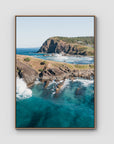 Crescent Head Point - Art Print - Float Frame Canvas - Raw Oak - Portrait