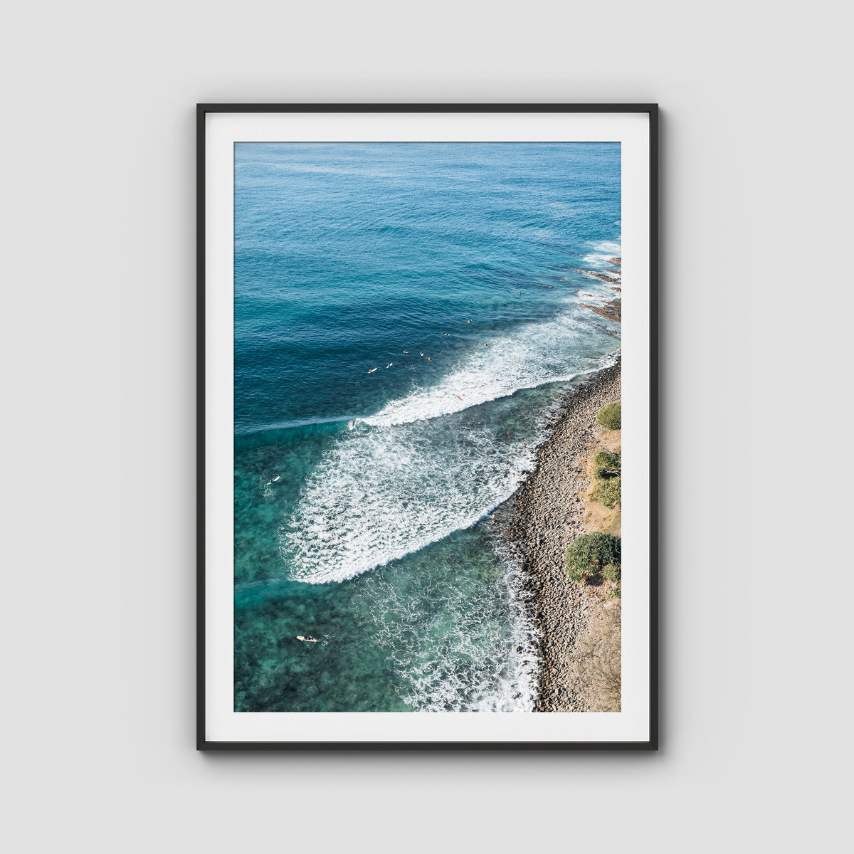 Headland Track - Crescent Head ii - Art Print - Traditional Frame - Black - Portrait