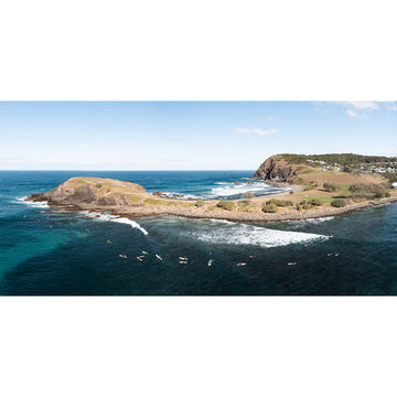 The Point Panorama - Crescent Head - Art Print