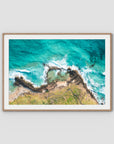 Champagne Pools - Fraser Island - Art Print - Traditional Frame - Raw Oak - Landscape
