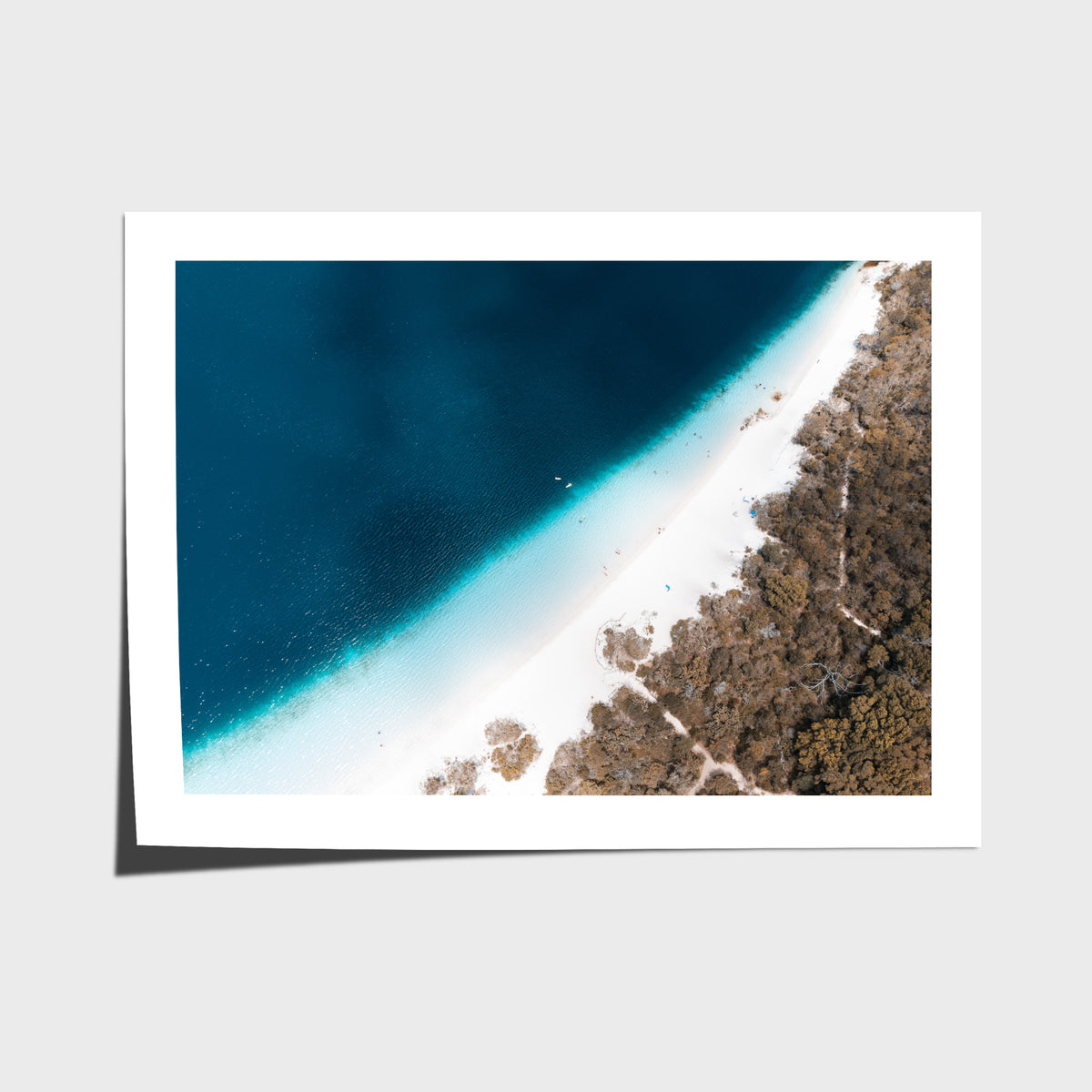 Lake McKenzie Top Down - Fraser Island - Art Print - Fine Art Paper - Unframed Print - Landscape