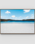 Lake McKenzie Beach - Fraser Island - Art Print - Float Frame Canvas - Raw Oak - Landscape