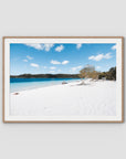 Lake McKenzie Beach ii - Fraser Island - Art Print - Traditional Frame - Raw Oak - Landscape