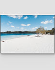 Lake McKenzie Beach ii - Fraser Island - Art Print - Float Frame Canvas - White - Landscape