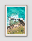Champagne Pools - Fraser Island - Art Print - Traditional Frame - Raw Oak - Portrait