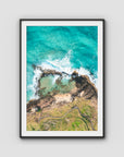 Champagne Pools - Fraser Island - Art Print - Traditional Frame - Black - Portrait