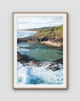 Champagne Pools ii - Fraser Island - Art Print - Traditional Frame - Raw Oak - Portrait