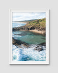 Champagne Pools ii - Fraser Island - Art Print - Traditional Frame - White - Portrait