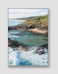 Champagne Pools ii - Fraser Island - Art Print - Float Frame Canvas - White - Portrait