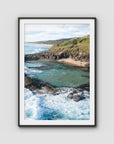 Champagne Pools ii - Fraser Island - Art Print - Traditional Frame - Black - Portrait
