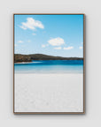 Lake McKenzie Beach - Fraser Island - Art Print - Float Frame Canvas - Raw Oak - Portrait