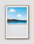 Lake McKenzie Beach - Fraser Island - Art Print - Traditional Frame - Raw Oak - Portrait