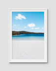 Lake McKenzie Beach - Fraser Island - Art Print - Traditional Frame - White - Portrait